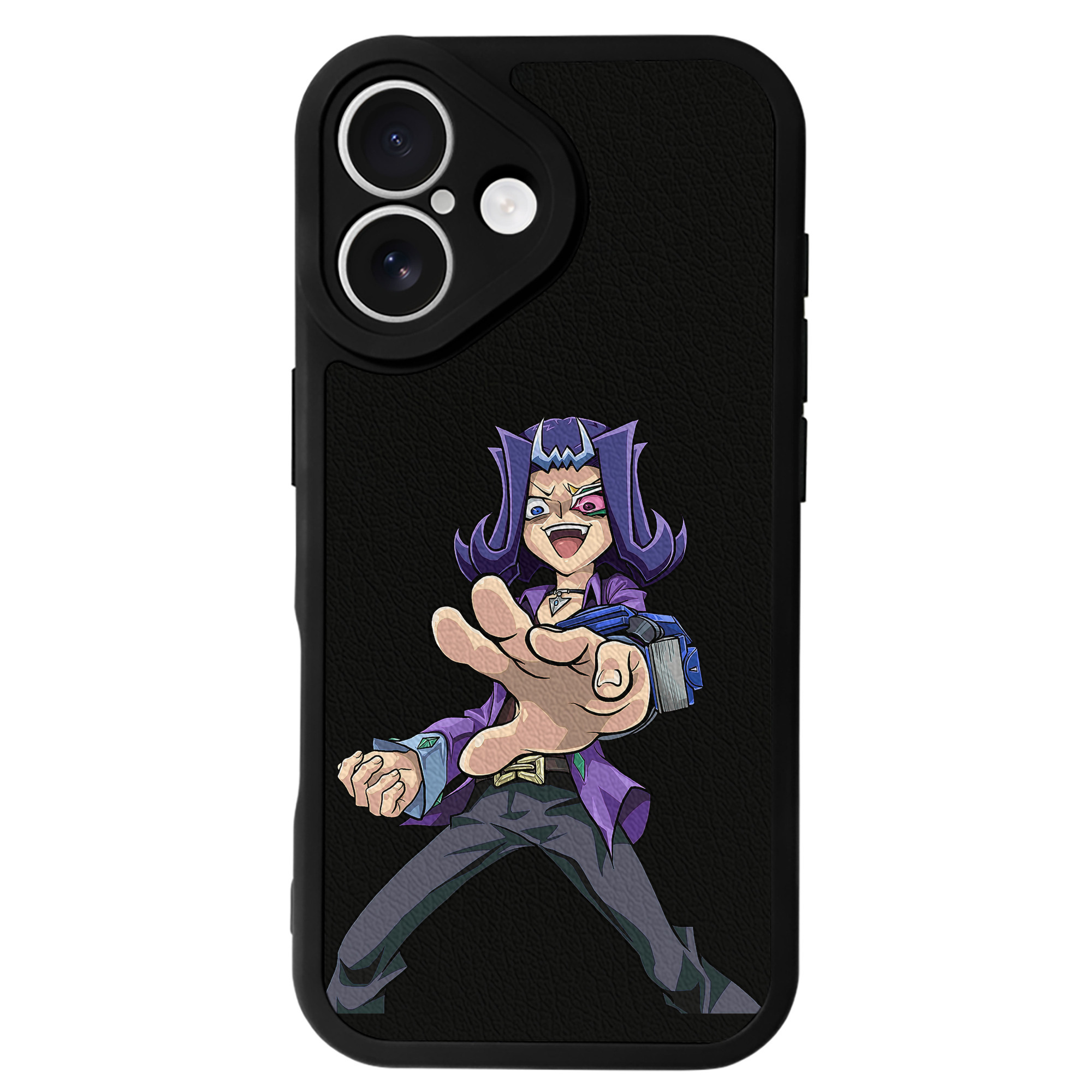 遊☆戯☆王 Yu-Gi-Oh! 【iPhone 16シリーズ対応】シリコンスマホケース（レザー調） 材質：シリコン